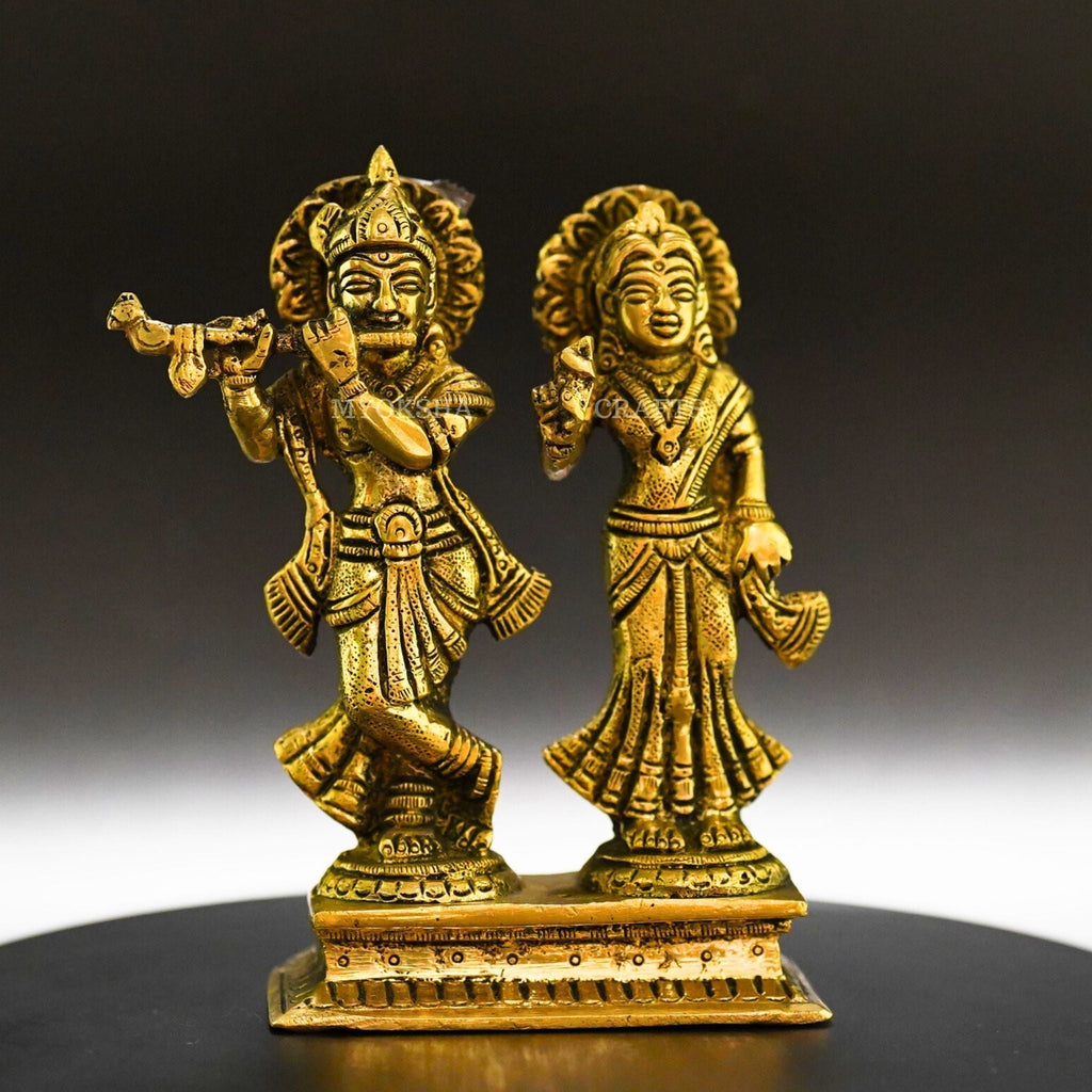Radha Krishna Brass Idol