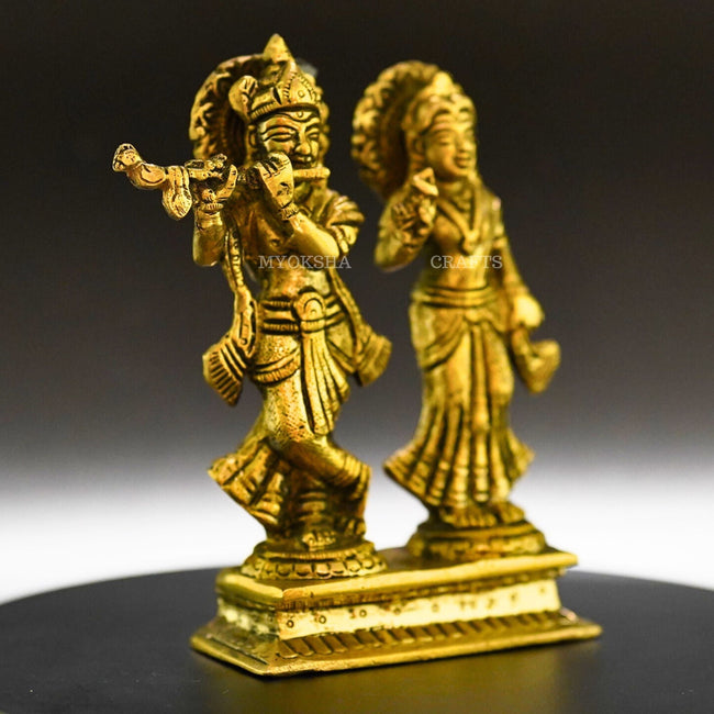 Radha Krishna Brass Idol Main Image