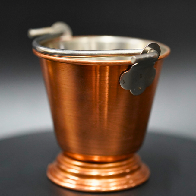 Copper-Coated Serving Bucket - Elevate Your Serving Experience with Charm Hover Image