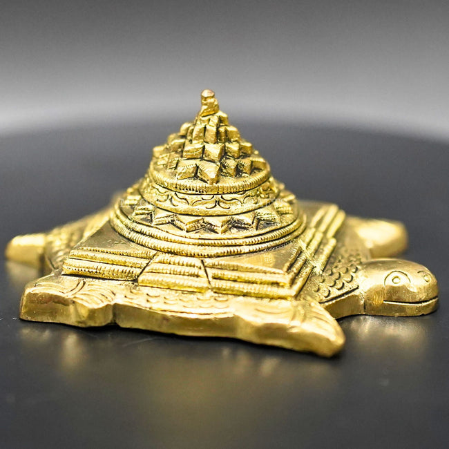 Sri Yantra on Tortoise - Harmonize Your Space with Divine Balance and Prosperity Hover Image