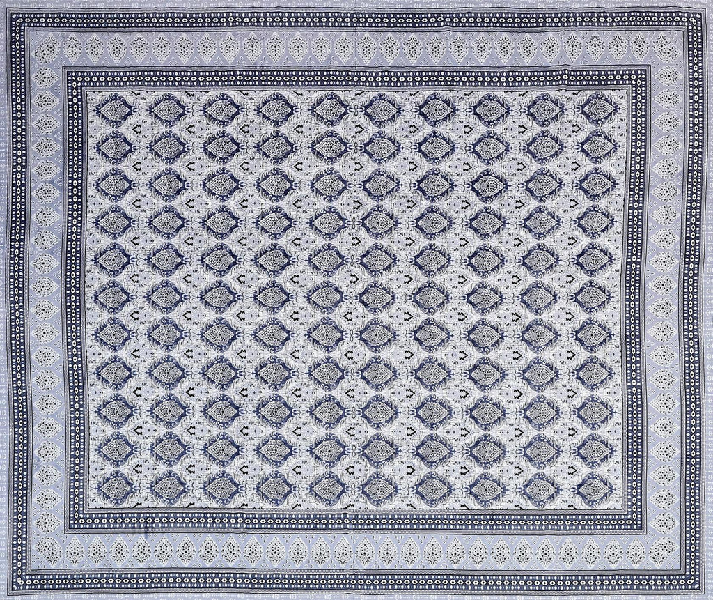 Pink Ethnic Motifs Cotton 200TC King Bedsheet With 2 Zipper Pillow Covers - King Size by House of Ree