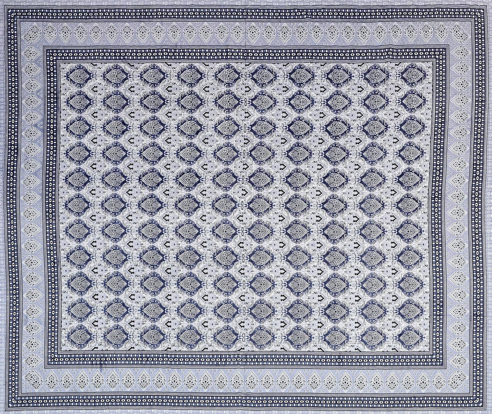 Pink Ethnic Motifs Cotton 200TC King Bedsheet With 2 Zipper Pillow Covers - King Size by House of Ree