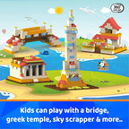 Webby 4 in 1 Young Designer ABS Toy Set for Kids (161 Pcs)