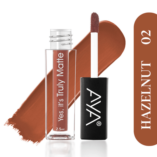 AYA Yes It's Truly Matte Liquid Lipstick - 02 Hazelnut Main Image