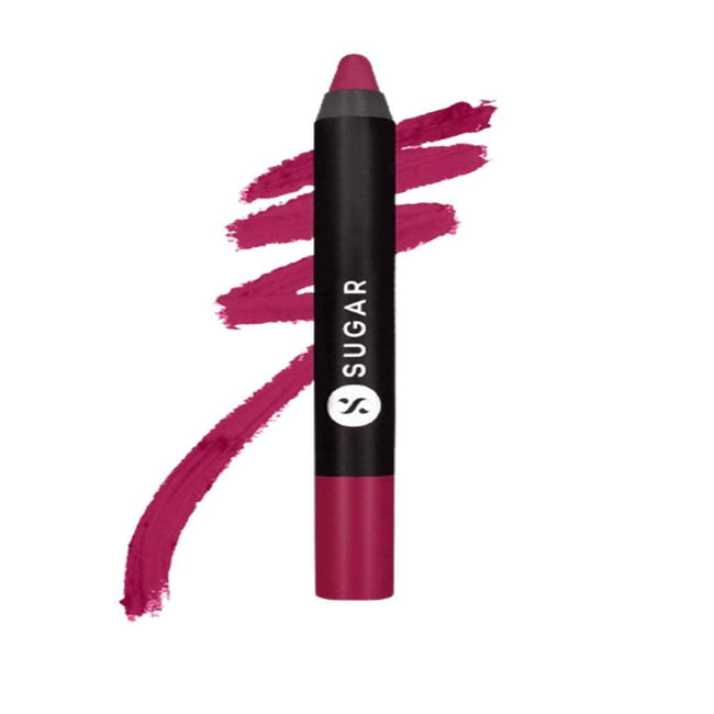 Sugar Matte As Hell Crayon Lipstick - Poppy Adams (Raspberry Pink) Hover Image