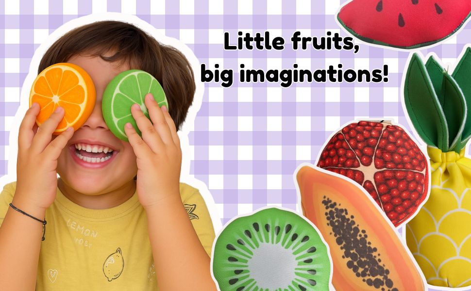 The Small Wonderland Pretend Play Fruits- 18-Piece Pretend Play Fruits Set