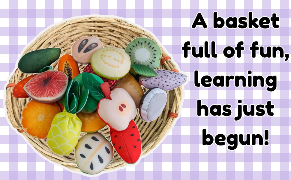 The Small Wonderland Pretend Play Fruits- 18-Piece Pretend Play Fruits Set