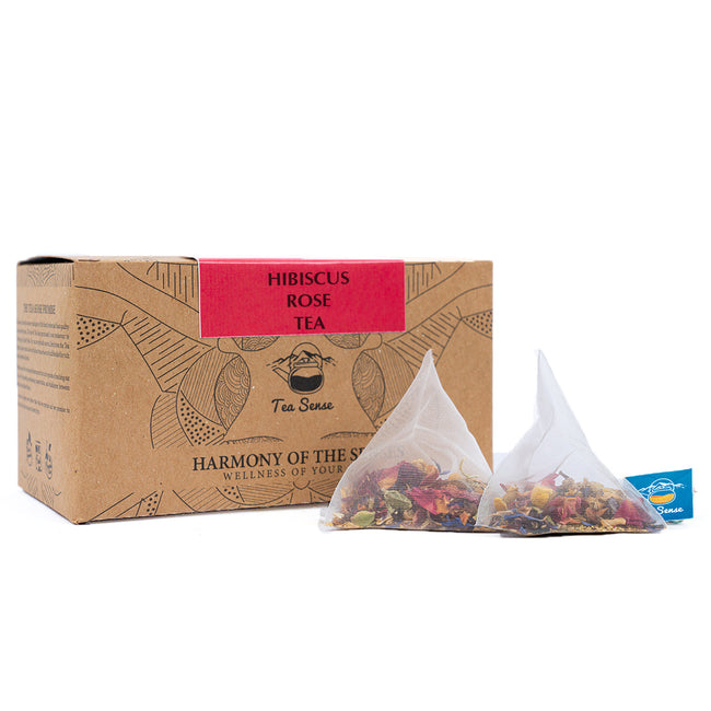 Tea Sense Hibiscus Rose Tea Bags Box Main Image