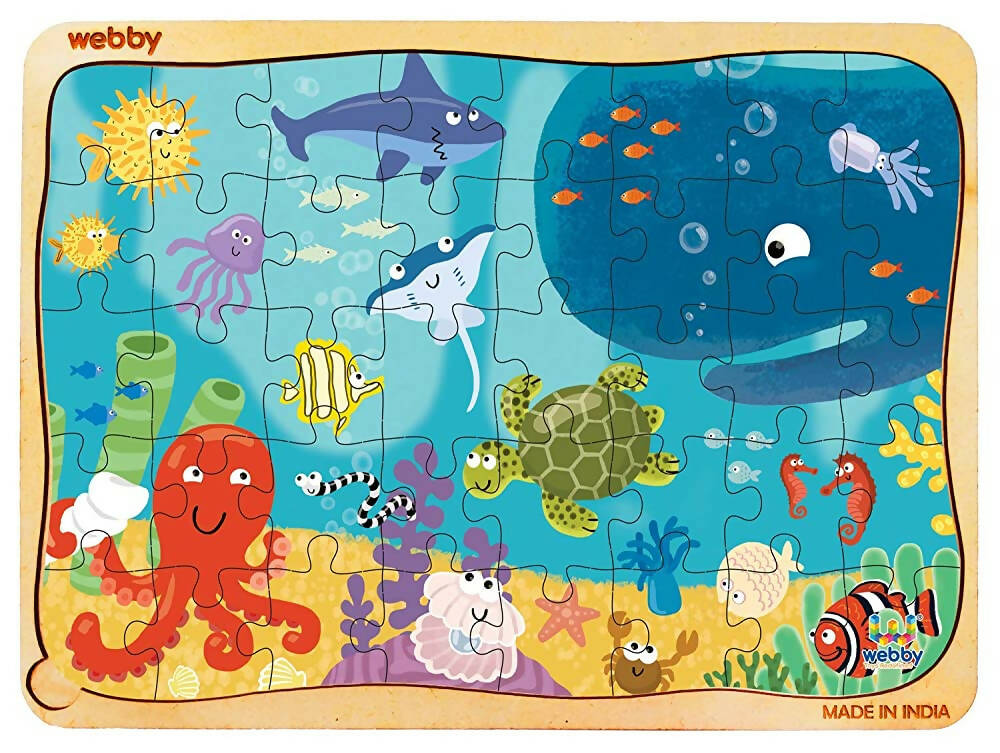Webby Underwater Animals Jigsaw Puzzle - 40 Pcs