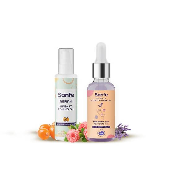 Sanfe Intimate Stretch Mark Oil And Refirm Breast Toning Oil Hover Image