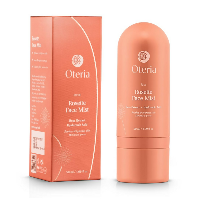Oteria Luxury Rosette Face Mist Toner with Rose Water & Hyaluronic Acid, Toning Solution For Glowing Skin Hover Image
