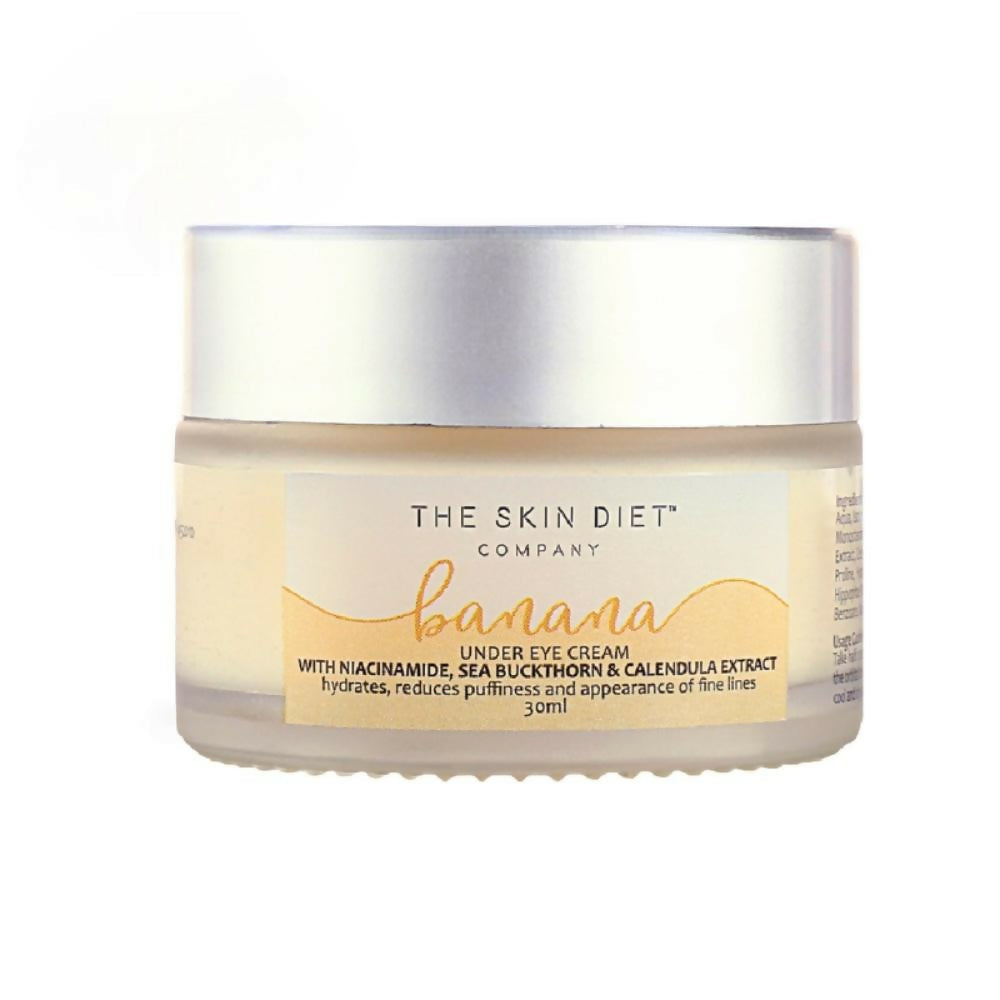 The Skin Diet Company Banana Brightening Under-Eye Cream - Dark Circles, Fine Lines with Niacinamide