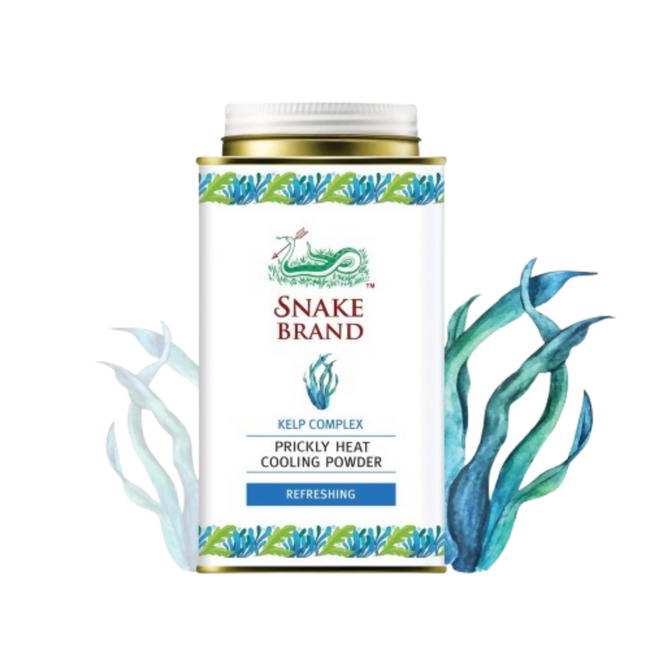 Snake Brand Refreshing Kekp Complex Prickly Heat Cooling Talcum Powder Hover Image