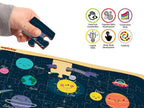 Webby Outer Space Solar System Wooden Jigsaw Puzzle - 40 Pcs