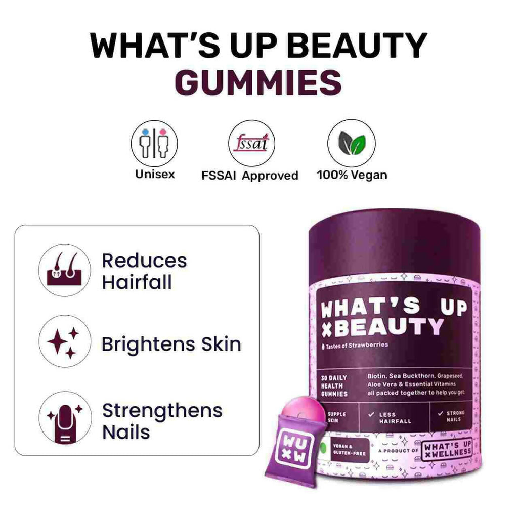What’s Up Wellness Beauty Skin & Hair Gummies