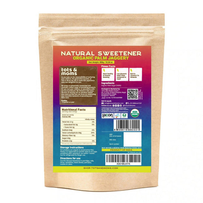 Tots and Moms Organic Palm Jaggery Sweetener Main Image
