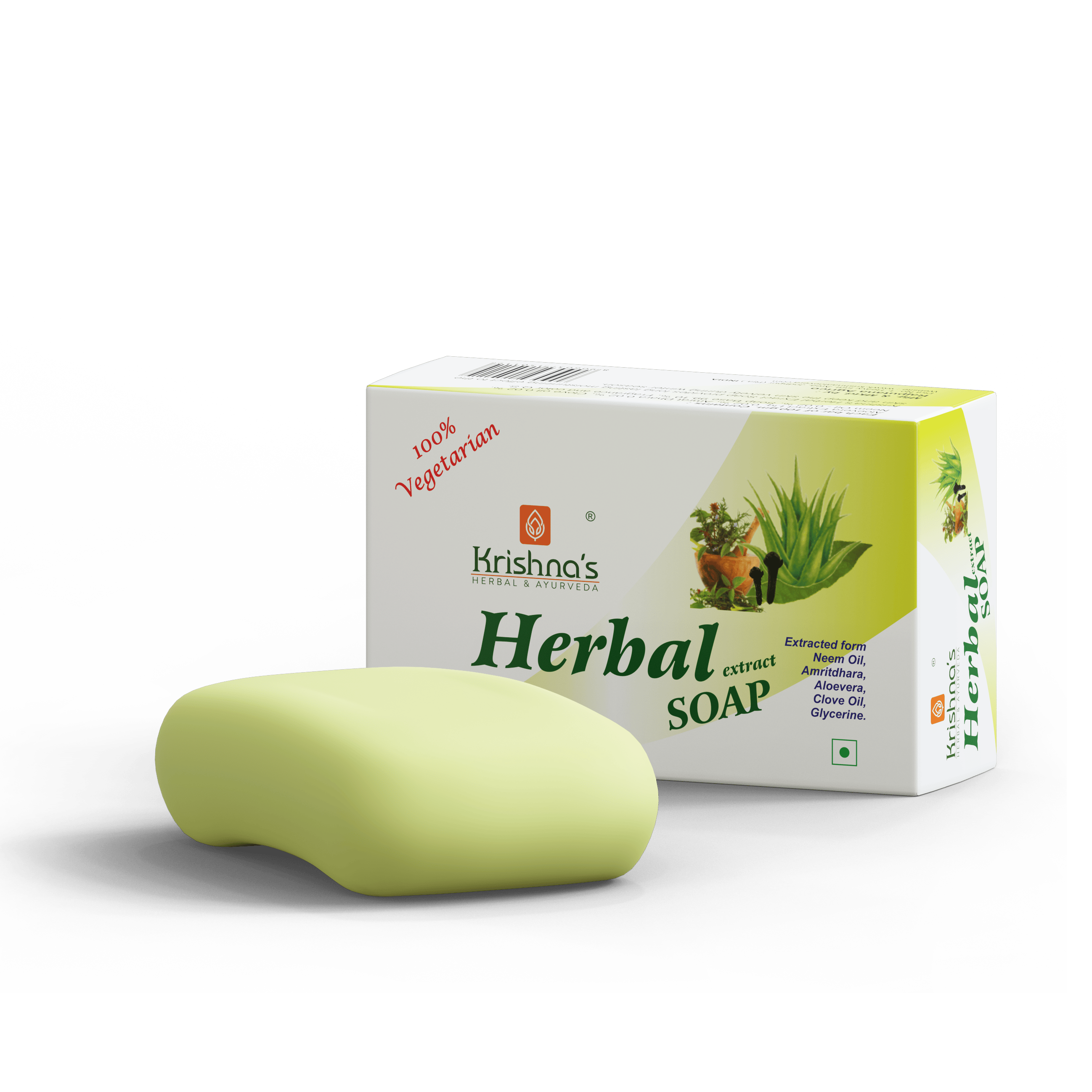 Krishna'S Herbal & Ayurveda Herbal Soap Fully Hydrated