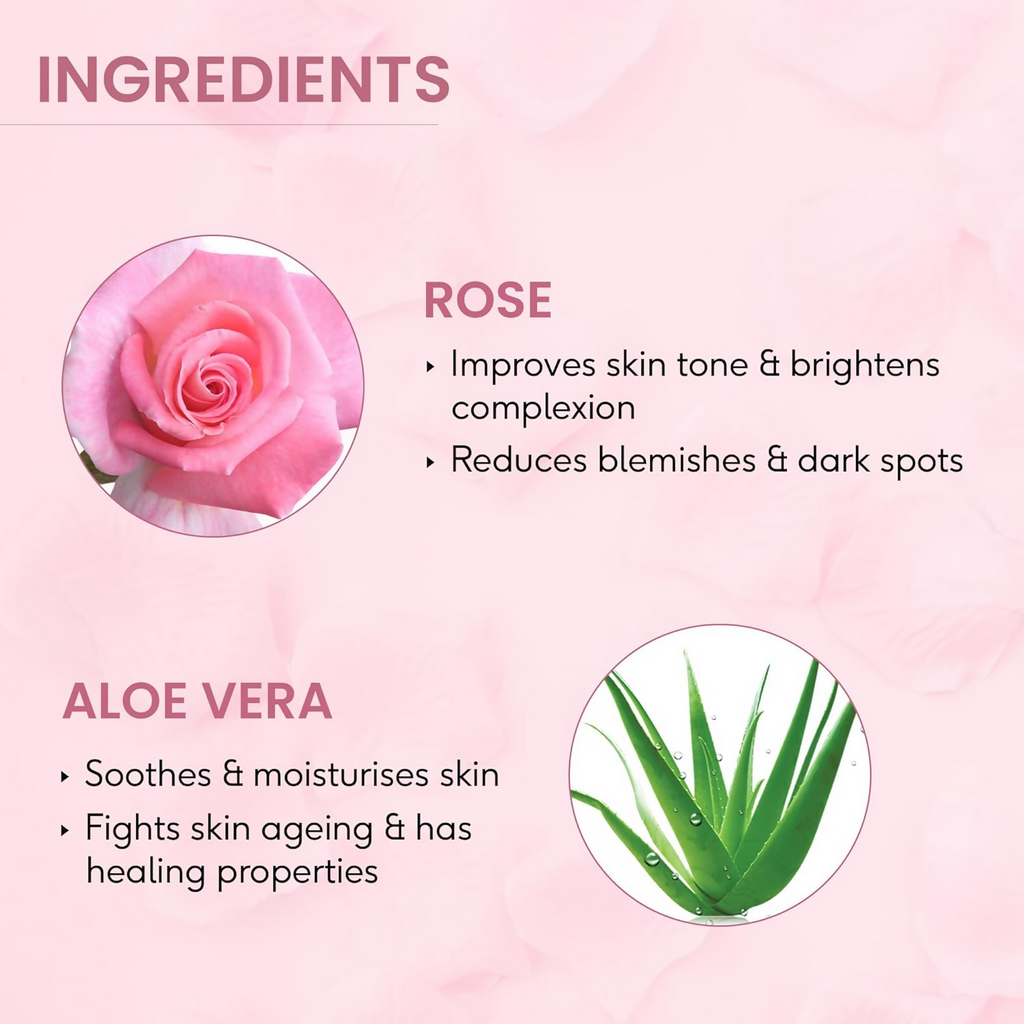 Enn Rose Ultra Light Hydrating Gel Face Cream Moisturizer For Soft & Glowing Skin With Rose Oil