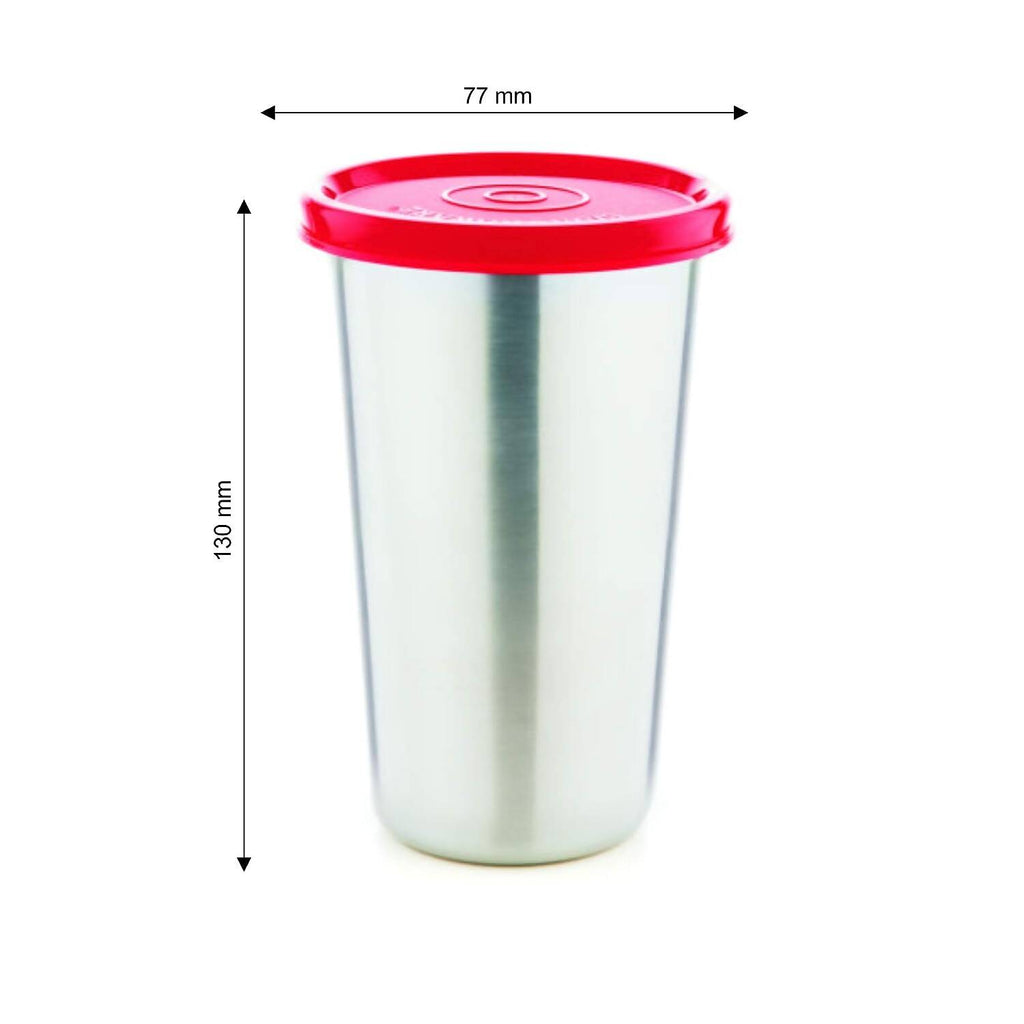 Signoraware Stainless Steel Tumbler with Lid - 370ml
