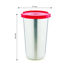 Signoraware Stainless Steel Tumbler with Lid - 370ml