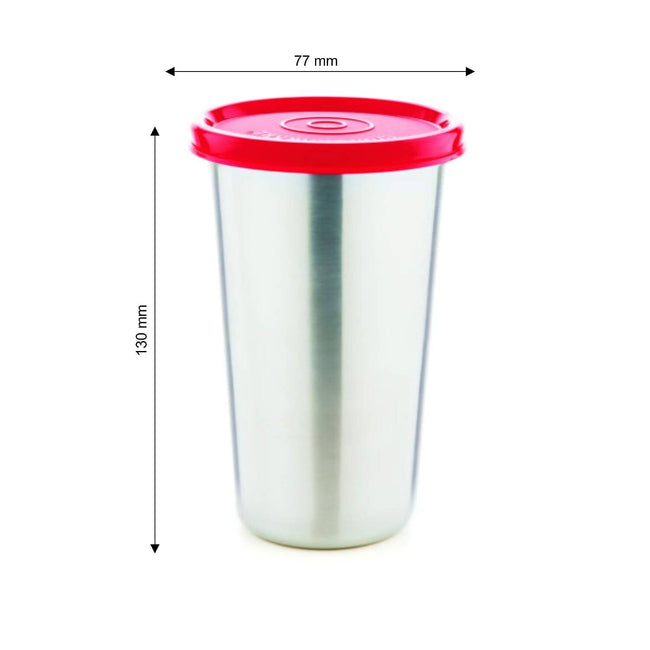 Signoraware Stainless Steel Tumbler with Lid - 370ml Main Image