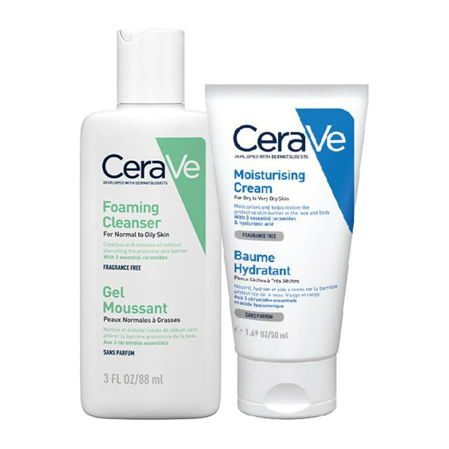Cerave Daily Duo For Normal To Oily Skin With Facewash & Moisturizer Hover Image
