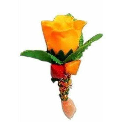 Designer(fancy) Leaf Flower Shape with Tilaka and Turmeric Powder/Pasupu,Kumkuma Powder Hover Image