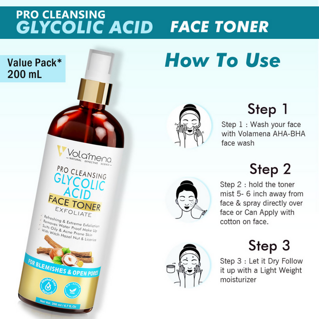 Volamena Pro Clearing Glycolic Acid Face Toner Main Image