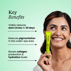 Foxtale Brightening Under Eye Cream with Vitamin-C, Caffeine & Hyaluronic Acid