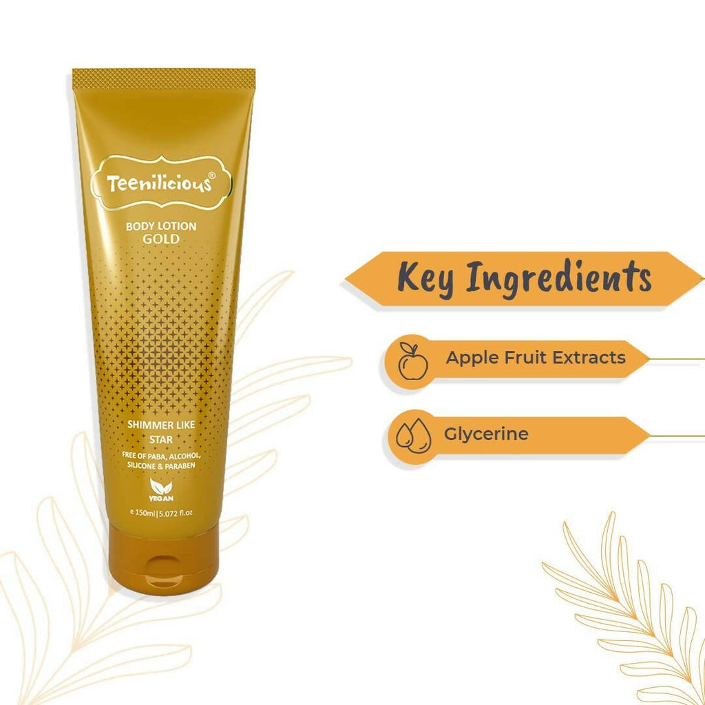 Teenilicious Gold Sparkle Body Lotion