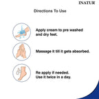 Inatur Foot Cream Revitalises & Soothes Cracked Feet