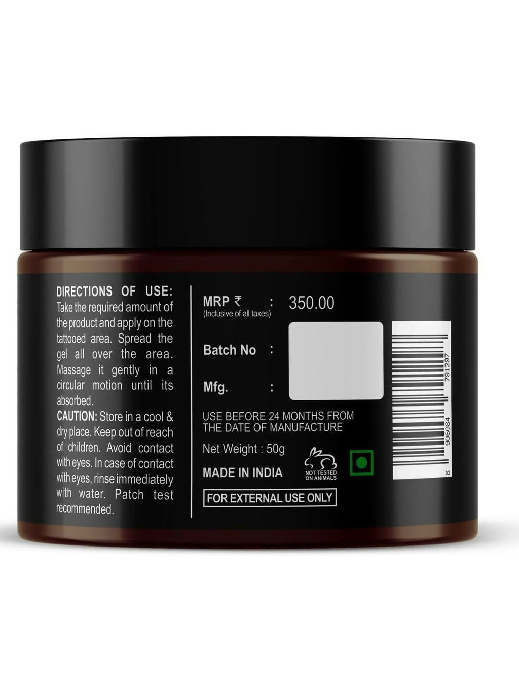 Beardo Tattoo Shiner Gel - Hydro Gel Heals & Maintains Tattoo Ink