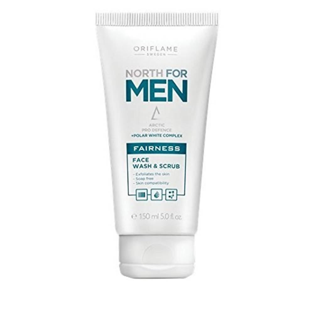 Oriflame North For Men Fairness Face Wash & Scrub
