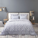 Yellow Ethnic Motifs Cotton 200TC King Bedsheet With 2 Zipper Pillow Covers - King Size by House of Ree