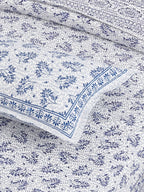 Yellow Ethnic Motifs Cotton 200TC King Bedsheet With 2 Zipper Pillow Covers - King Size by House of Ree