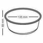 Microwavable Containers with Lunch Bag, 400ml, Set of 3