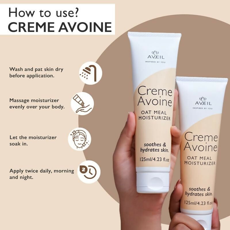 Aveil Creme Avoine Oat Meal Body Moisturizer