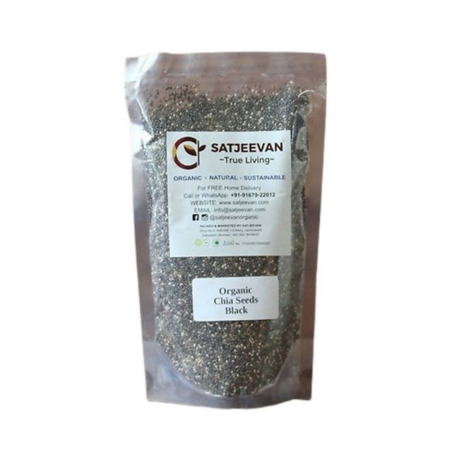 Satjeevan Organic Chia Seeds Black Hover Image