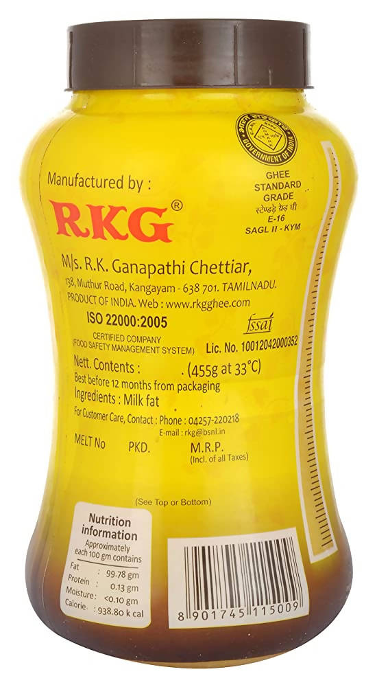 RKG Agmark Ghee | Cow Ghee Pure & Natural | A2 Vedic Gir Cow Ghee