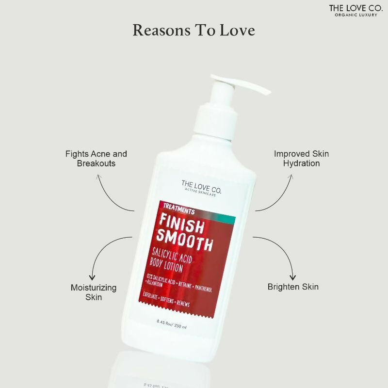 The Love Co. Finish Smooth Salicylic Acid Body Lotion