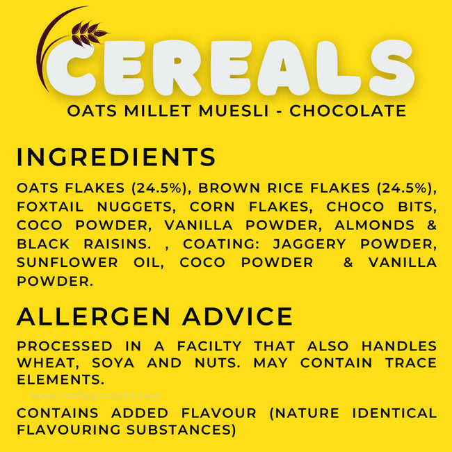 Born Reborn Chocolate Oats & Millets Muesli with Jaggery Main Image