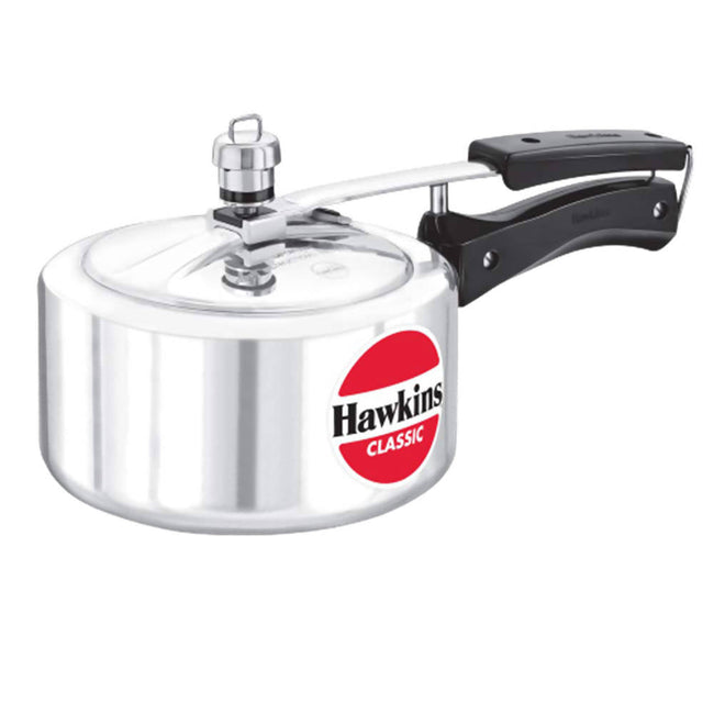 Hawkins Classic Pressure Cooker 2 Litre - Silver (CL20) Hover Image