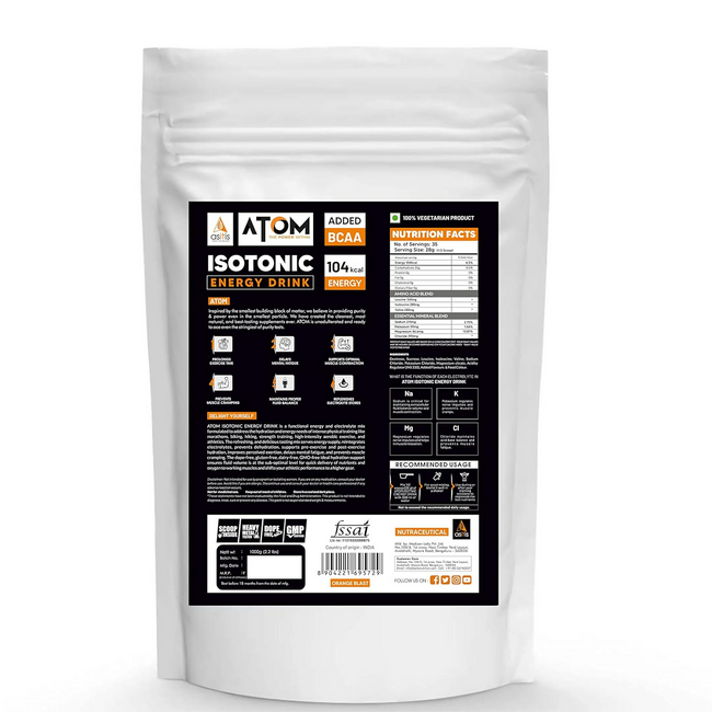 As-It-Is Atom Isotonic Energy Drink Orange Blast Flavor Main Image