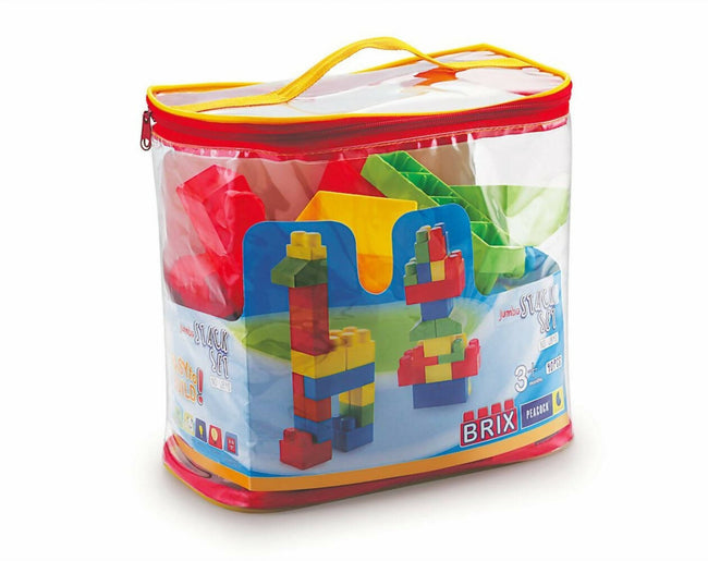 Peacock Learning & Educational Building Interlocking Blocks Set For Kids- Jumbo Brix 40 Hover Image