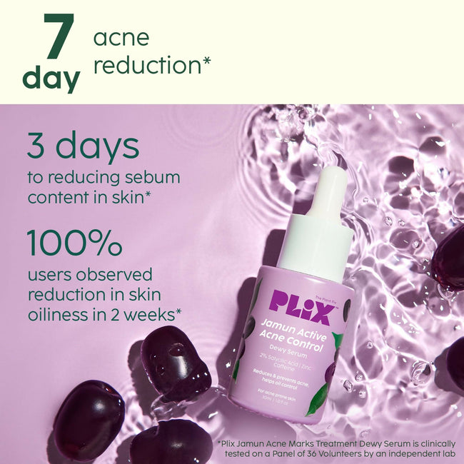 PLIX The Plant Fix 2% Niacinamide and Salicylic Acid Jamun Moisturizer and Serum Combo Main Image