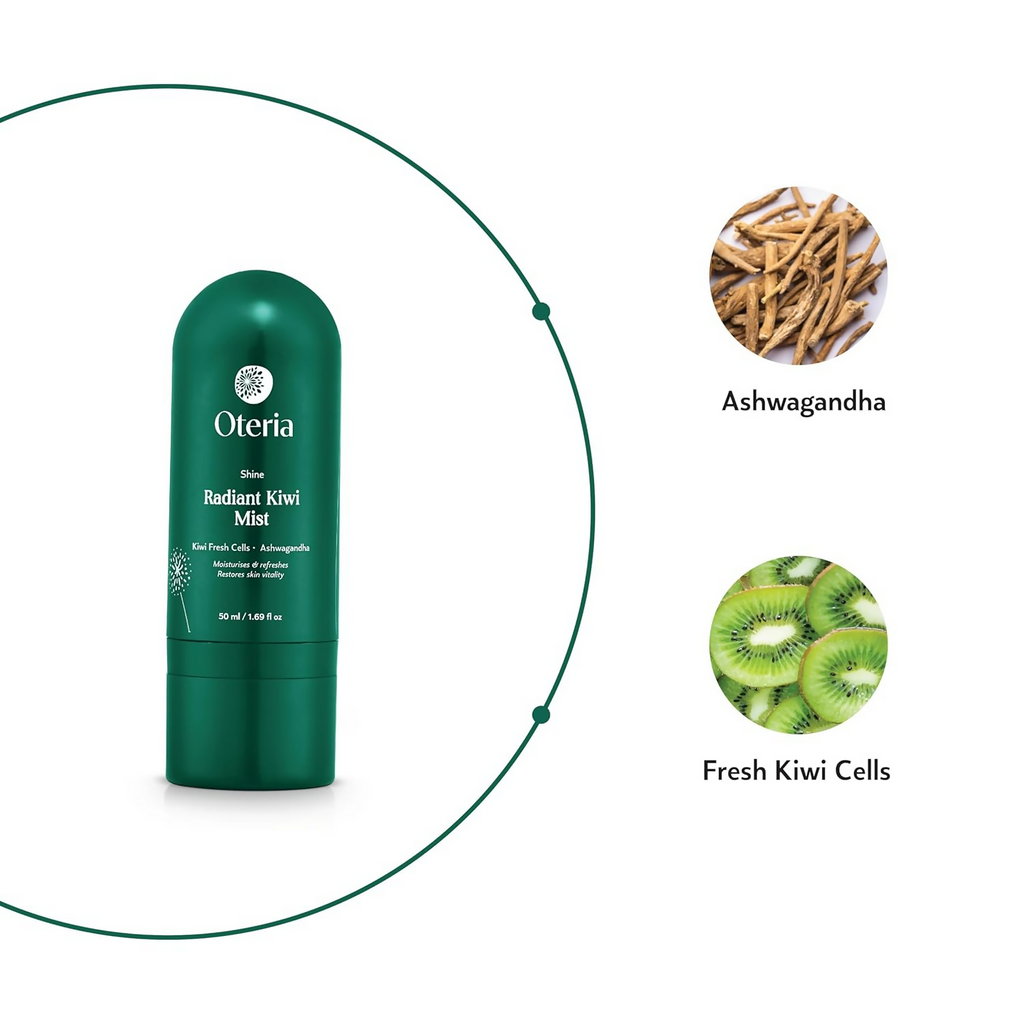 Oteria Radiant Kiwi Mist Spray Toner For Provides Skin With Essential Nutrients
