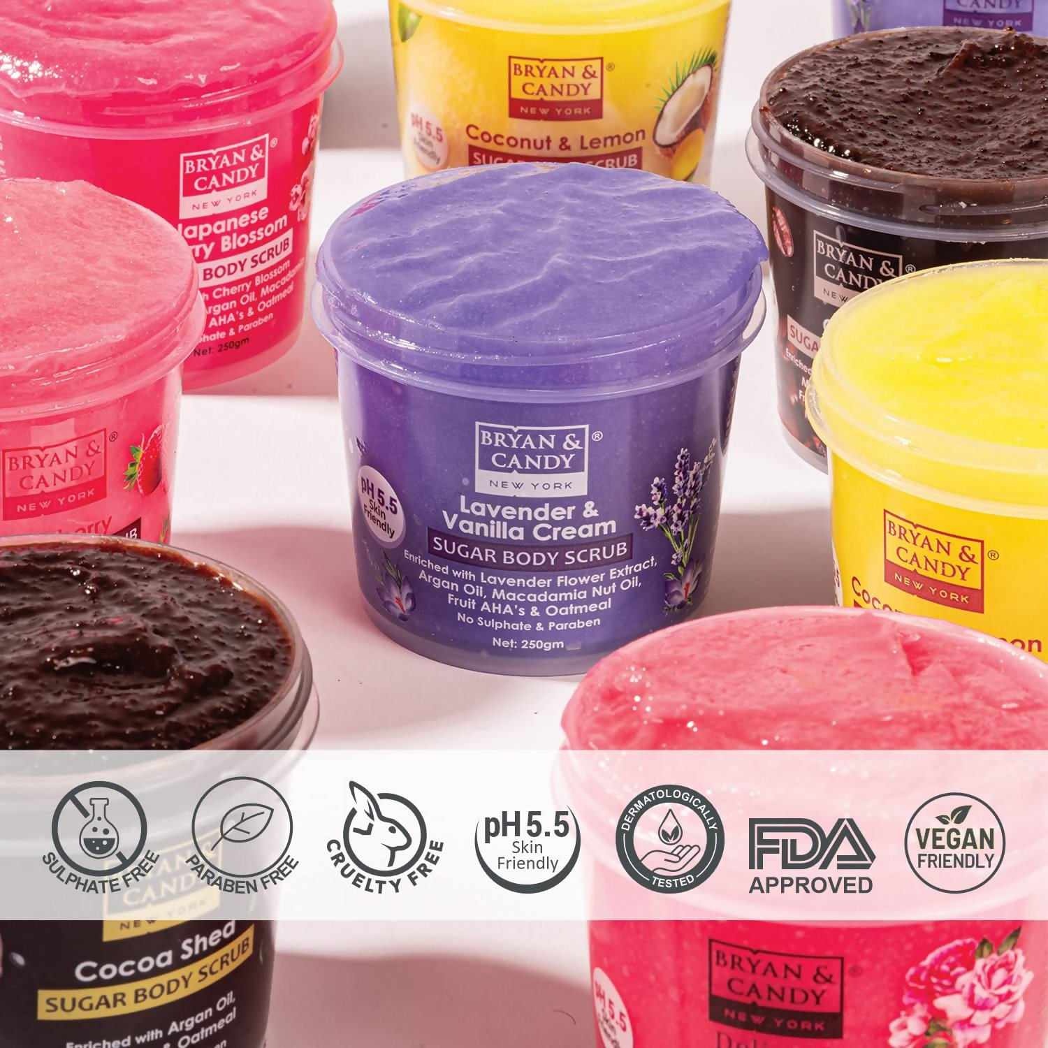 Bryan & Candy Lavender & Vanilla Cream Sugar Body Scrub