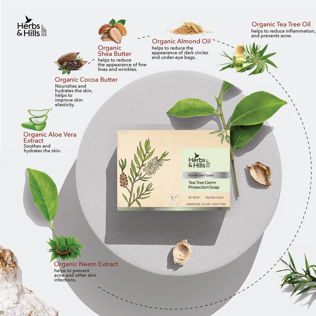 Herbs & Hills Tea Tree Germ Protection Soap