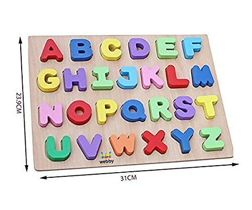 Webby Wooden Capital Alphabets Letters Learning Educational Puzzle Toy for Kids