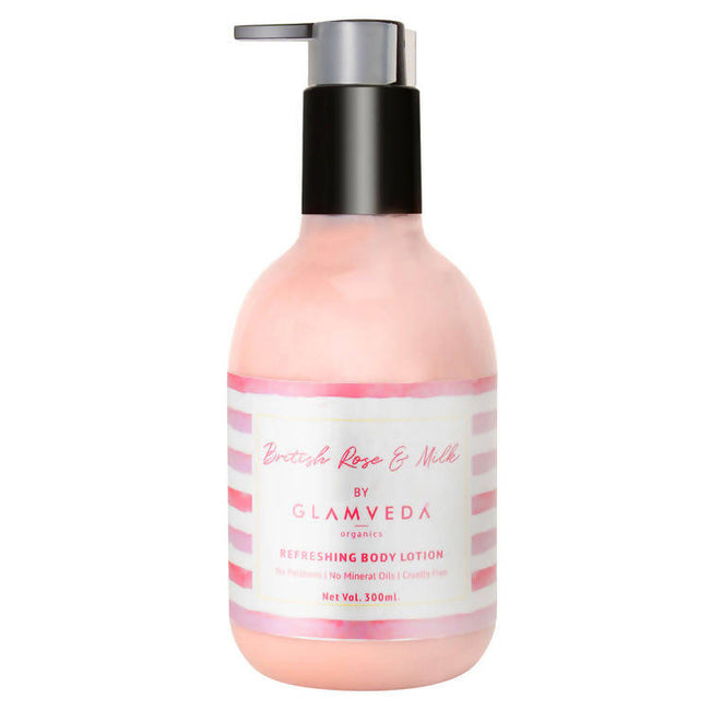 Glamveda British Rose & Milk Refreshing Body Lotion Hover Image